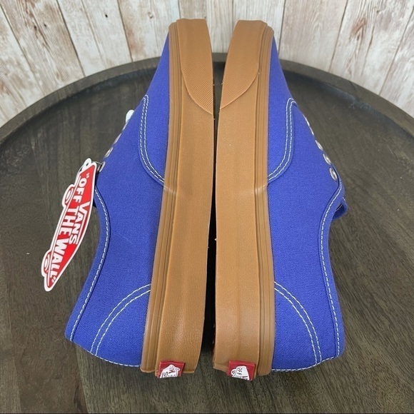 Vans Authentic Gum Sole Spectrum Blue Canvas Sneaker Size 8.5 Women - Picture 7 of 9